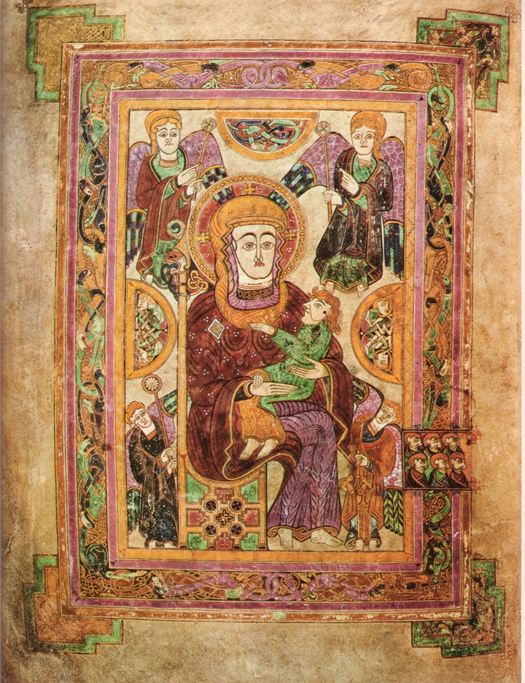 The Book of Kells: Virgin and Child&nbsp;page