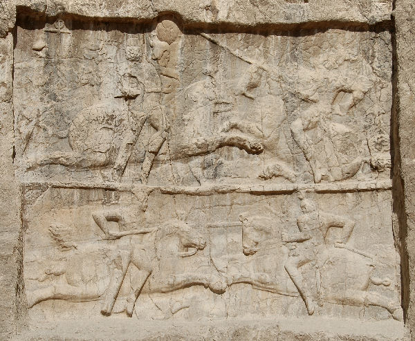 Naqš-e Rustam, 3d Relief of Bahram II, General&nbsp;view